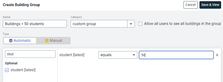 edit building group example
