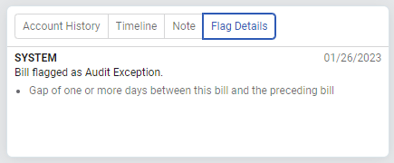 flag details of a bill