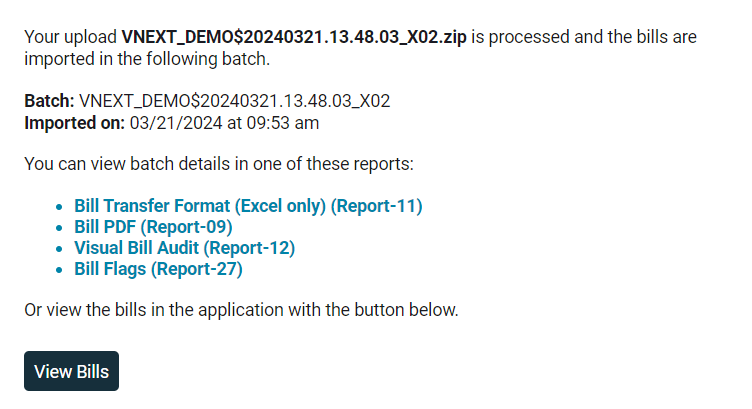 batch processed email