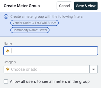 create meter group form